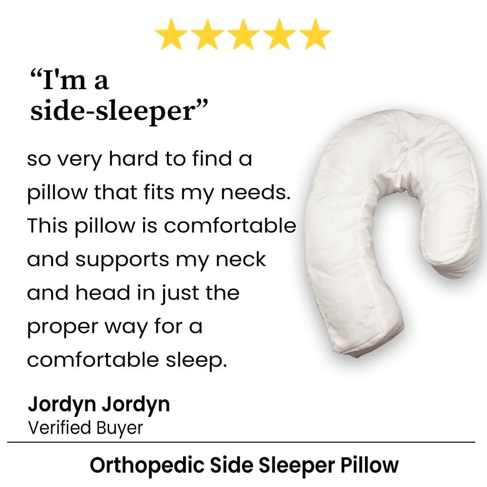 Orthopedic Side Sleeper Pillow With Ear Hole 3