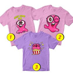 Sam Slick Slime T-Shirt Merch - 3 Pack Tee Shirts Bundle Cartoon Printed Short Sleeve Toddler Unisex Boys Girls 1-10