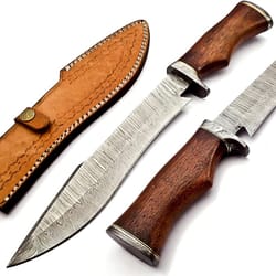 handmade damascus bowi knife masterpiece