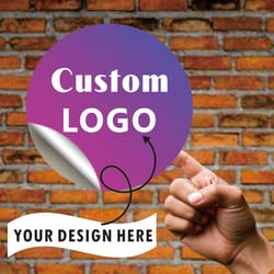 durable waterproof labels, customizable photo stickers, multi-color logo stickers for promotional events