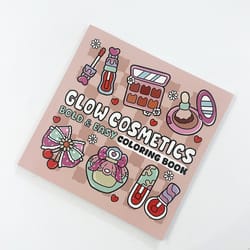 glow cosmetics easy bold adult coloring book, cute design, ideal christmas birthday party gift