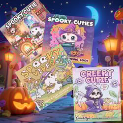 halloween themed adult coloring book, perfect gift for christmas, birthdays, and parties for friends, family, colleagues