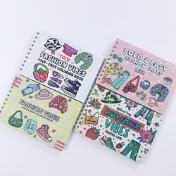 stress relief coloring for adults, bold and easy fashion vibes coloring book, stylish designs for teens