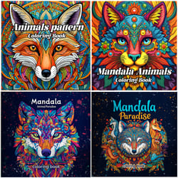 animals paradise colouring book, the perfect gift for birthday parties, stress relief, and creative graffiti art