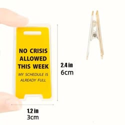 this weeks ban on crisis acrylic desk sign funny office decoration & humorous gift for men & women