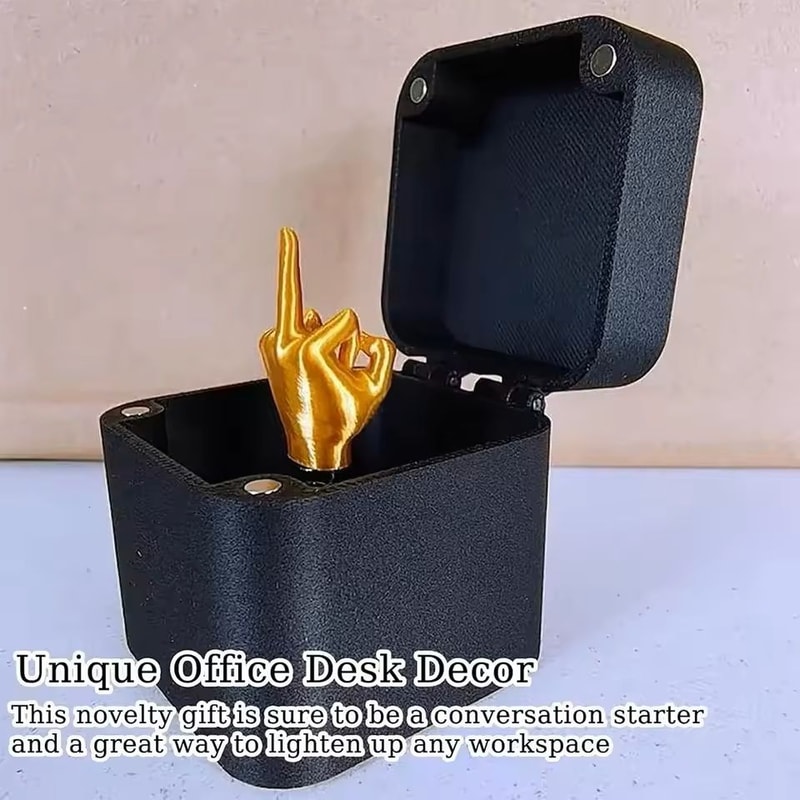 Middle Finger Surprise Gift Box PopUp Prank Toy For Friends Office Home 1
