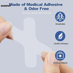 anti-snoring mouth tape sleep strips | gentle mouth sealing strips for better breathing, quiet sleep & improved rest