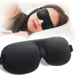 3d memory foam sleep mask light blocking eye shade soft padded blindfold for deep sleep travel naps night rest
