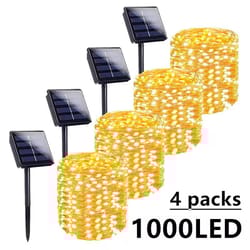 led solar string lights outdoor garden