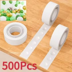 transparent double-sided adhesive dots – removable balloon glue for party decor (100–500pcs)