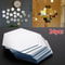 24 Pack Hexagon Acrylic Mirror Stickers SelfAdhesive 3D Wall Mosaic Tiles For Home Decor 2