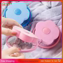 plum blossom laundry lint filter ball reusable washing machine hair catcher