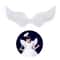 White Angel Feather Wings With Elastic Straps For Kids Party And Cosplay 0