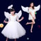 White Angel Feather Wings With Elastic Straps For Kids Party And Cosplay 1