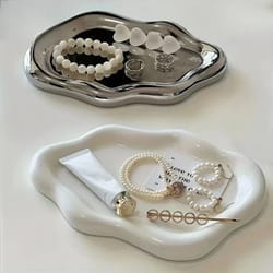 cloud-shaped jewelry tray – decorative storage plate for earrings, bracelets & necklaces, ideal home decor gift