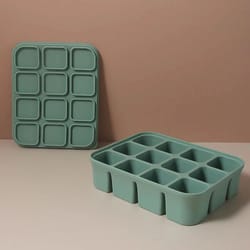silicone ice cube tray with 12 grid