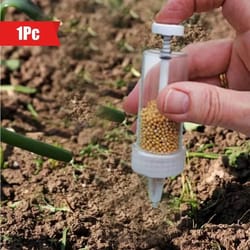 handheld seed dispenser manual garden tool