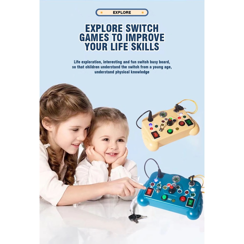 LED Busy Board Sensory Toy 9