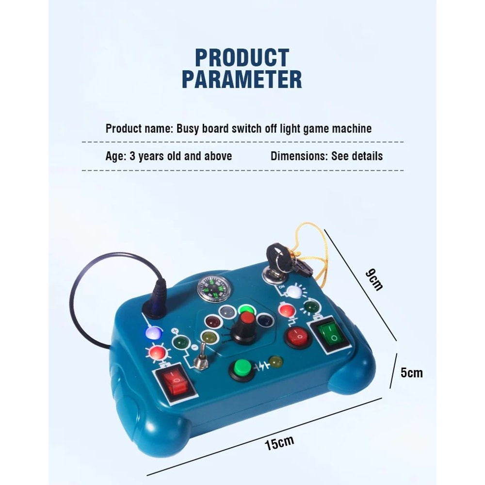 LED Busy Board Sensory Toy 11