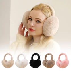 fluffy winter earmuffs for cold weather