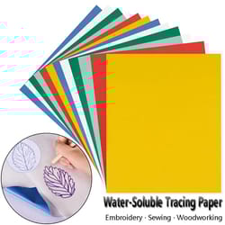 embroidery transfer paper set with stylus water soluble tracing sheets