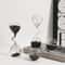 Modern Black Glass Hourglass Decor 3