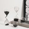 Modern Black Glass Hourglass Decor 3