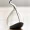 Modern Black Glass Hourglass Decor 4