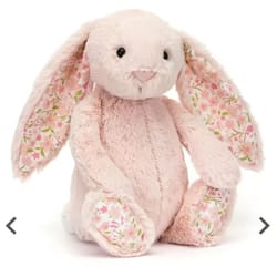 30 cm Easter Bunny Plush Toy with Strawberry Flower Ears