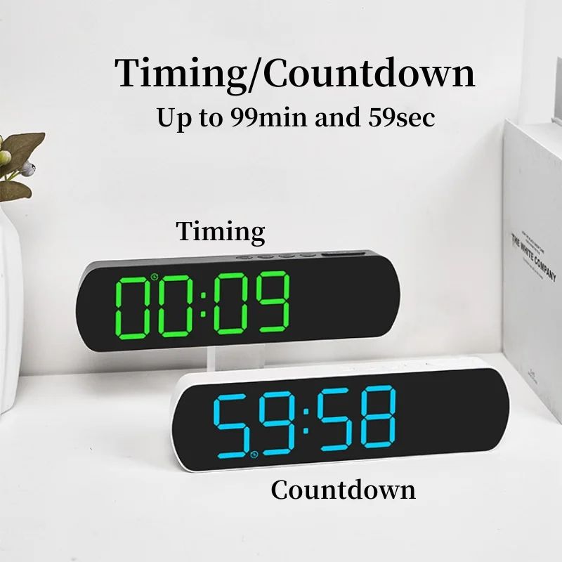 LED Digital Alarm Clock With Temperature And Humidity 2