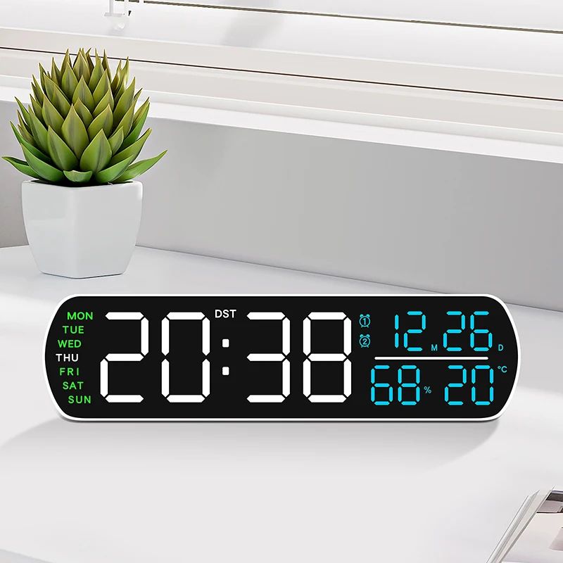 LED Digital Alarm Clock With Temperature And Humidity 7