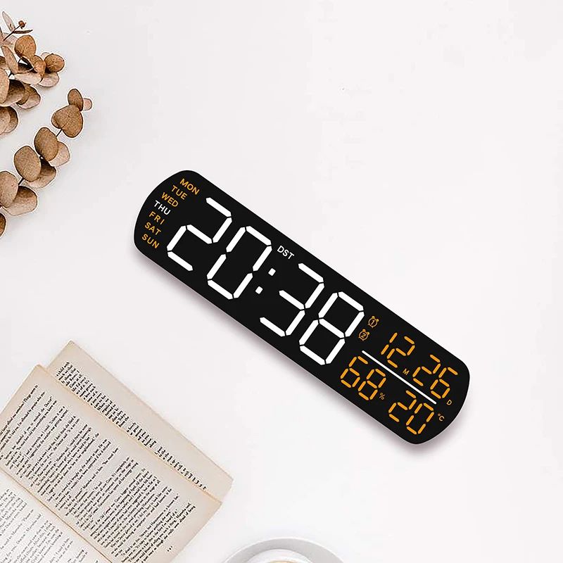 LED Digital Alarm Clock With Temperature And Humidity 13