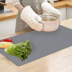 premium silicone table protector mat - waterproof heat-resistant counter & kids dining mat