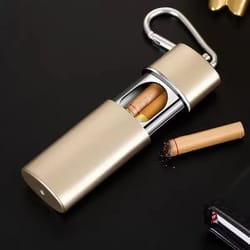 compact travel pocket ashtray - leak-proof & durable for car, travel, camping