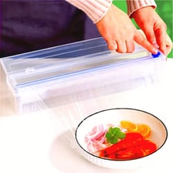 smartwrap reusable plastic wrap dispenser & cutter