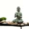 ZenSerenity Mini Buddha Aquarium Statue Green Sandstone Zen Fish Tank Decor 5