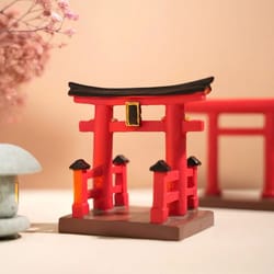 mini japanese torii gate aquarium & zen garden ornament