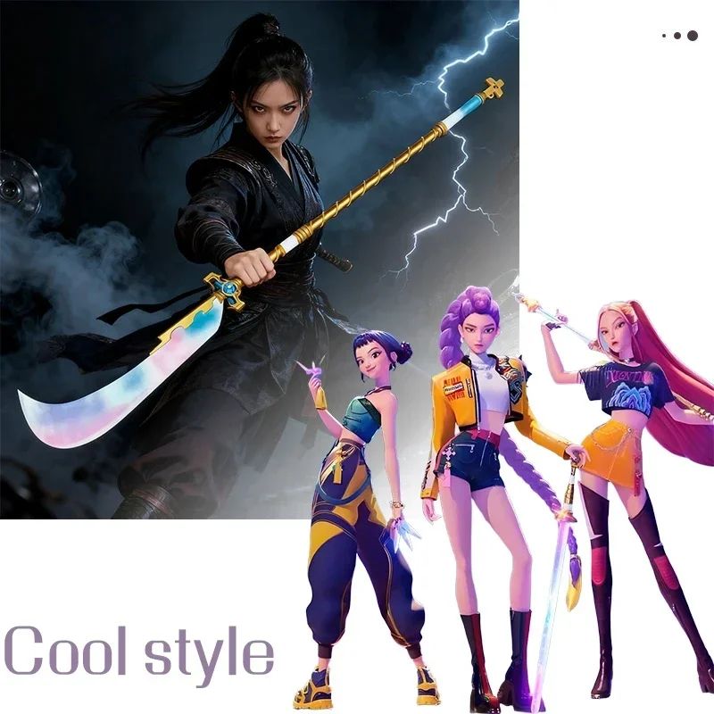 Rumi Cosplay Sword Replica Collapsible Anime Weapon Prop For Halloween Conventions 2