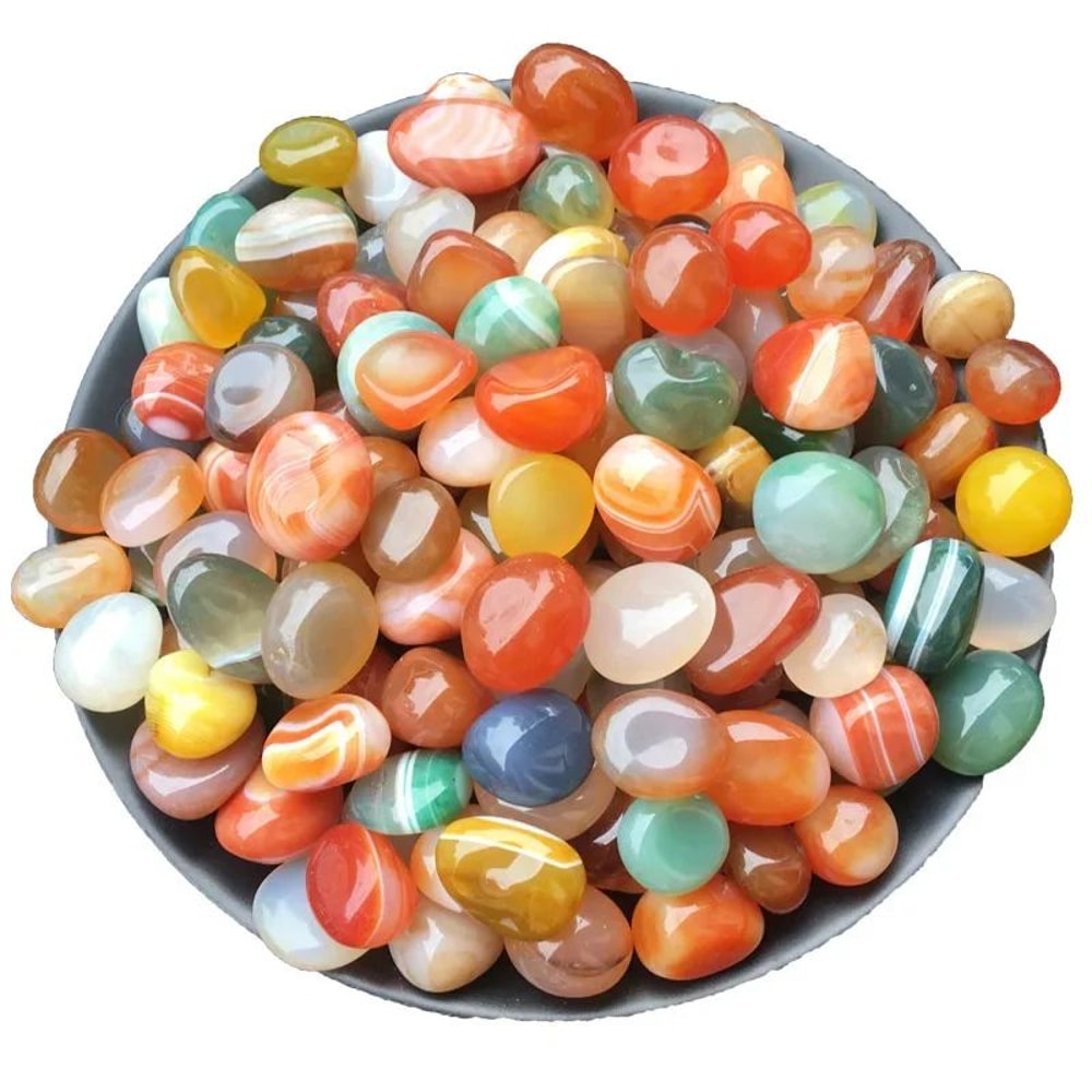 Premium Colorful Agate Pebbles For Aquariums Vases Succulent Decor 1