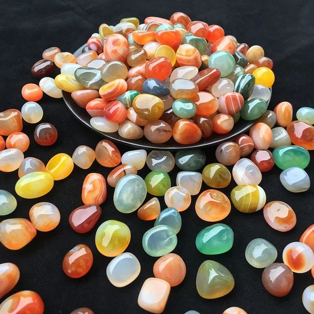 Premium Colorful Agate Pebbles For Aquariums Vases Succulent Decor 2