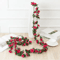 Artificial Rose Flower Vine 250cm Decorative Fake Floral Rattan For Home Wedding And Garden 8