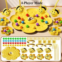 little bumblebee multifunctional fishing board game educational toy