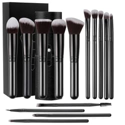 14 piece makeup brush set soft fluffy foundation blush eyeshadow brushes