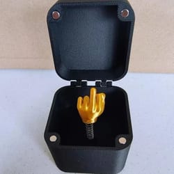 funny gag gift middle finger surprise box desk novelty decoration