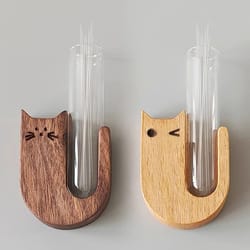cat whisker keepsake jar wooden mini vase pet memory display