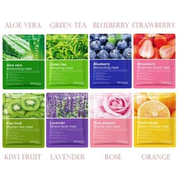 8pcs natural plant moisturizing and firming facial mask set