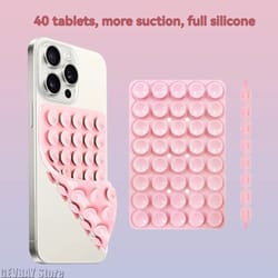 silicone suction cup phone stand double sided hands free holder