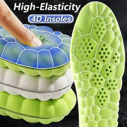 4d massage arch support insoles soft orthopedic cushioning shoe inserts