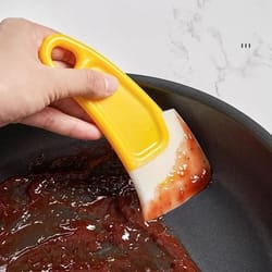 soft blade kitchen scraper tool non scratch pan and pot cleaning spatula