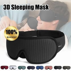 3d sleep mask light blocking soft padded eye mask for deep sleep
